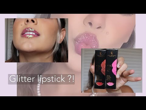 Waterproof Glitter Lipstick ?! Does it work ? Stay Golden Glitter Lip Kit REVIEW