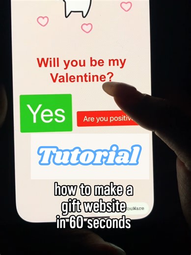 last minute Valentine's gift idea 💗 template on mayz.love