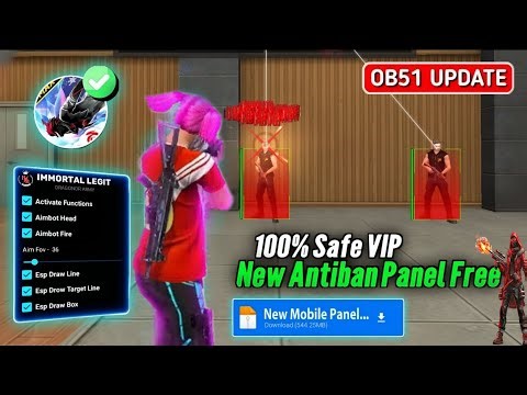 Free Fire Panel Antiban || Free Fire Mod Menu100% Safe 💀 Free Fire Injector Safe || #freefire