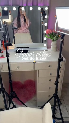 lighting set up with Neewer LED panel light #contentcreator #lightingsetup #neewer #lightsetup