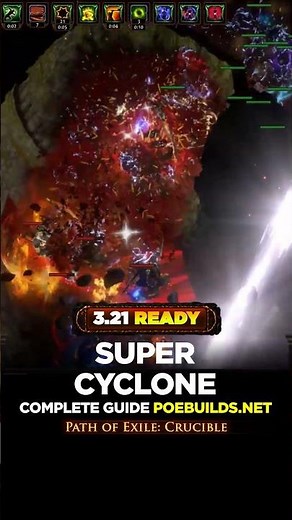 [POE 3.21] SUPER CYCLONE SLAYER - CRUCIBLE - Poe Builds #shorts #pathofexile #crucible
