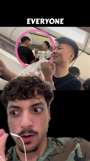 Dad gives out 100 headphones to PASSENGERS