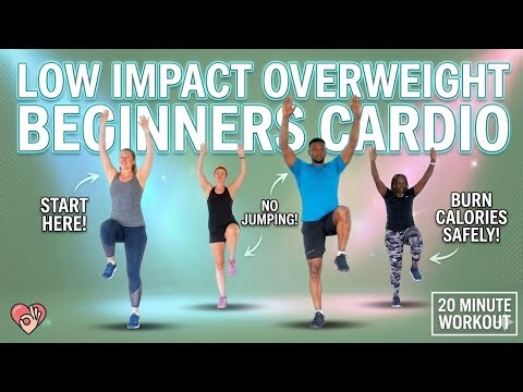 20-Minute LOW IMPACT Cardio Workout for OVERWEIGHT Beginners | NO JUMPING .Full-body workout.