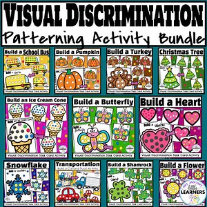 Visual Discrimination Tasks | Bundle of Hands-on Patterning Activities