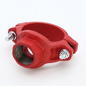 [Hot Item] Ductile Iron Grooved Threaded Mechanical Tee for Fire Fighting Pipe Fitting