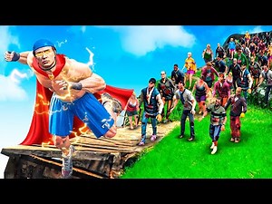 Surviving a ZOMBIE APOCALYPSE as a SUPERHERO in GTA 5!