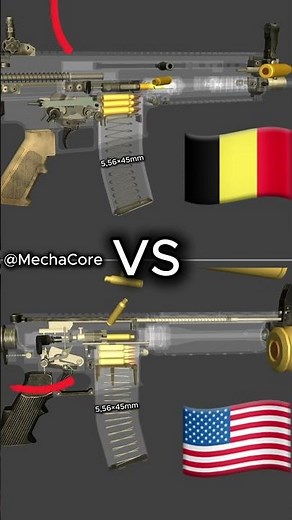 5.56 USA vs 5.56 BEL — The Ballistic Battle #guns #comparison