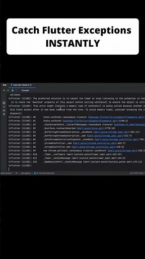 Catch Flutter Exceptions Instantly (Exception Breakpoint) #flutter #flutterdev