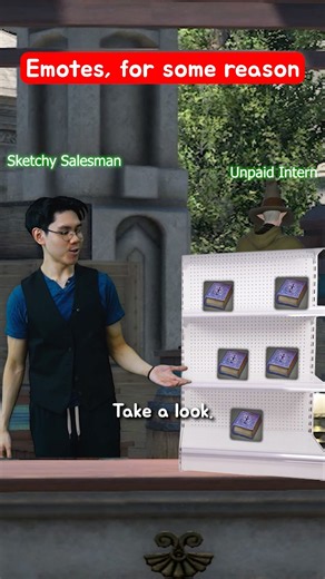 Emotes in Final Fantasy XIV, for some reason