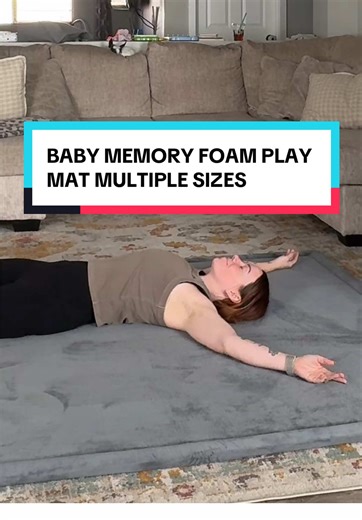 The best play mat for hardwood floors! It’s actually called a sleep mat because it’s made of memory foam and when your kiddos get older they can have sleepovers on it! It’s SO plush and soft! #playmat #playroom #babymat #sleepmat #mommusthaves