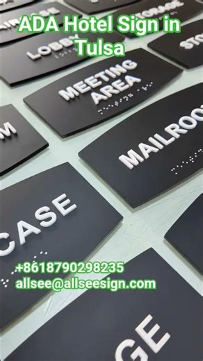 ADA Hotel Signs for A Client in Tulsa | ALLSEE SIGN