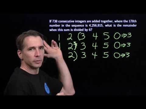 MATHCOUNTS Mini #71 –Number Sense Problems with Patterns and Remainders