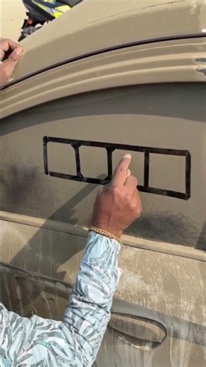 He Creates ART on Dirty Windows #art