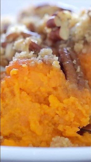 EASY Sweet Potato Casserole - A Thanksgiving Tradition #shorts #thanksgiving #natashaskitchen