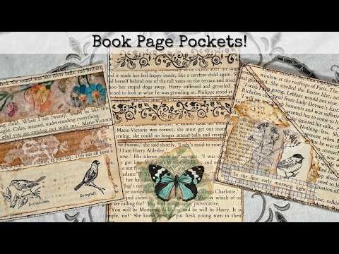 Are You Wasting Book Pages? Turn Them into Easy Junk Journal Pockets