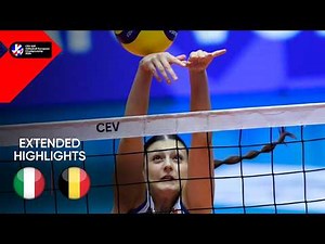 Highlights | Italy vs. Belgium - CEV U20 Volleyball European Championship 2024 | Women SF