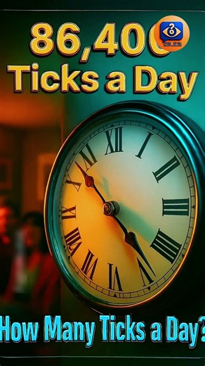 "অবিশ্বাস্য! দিনে ঘড়ি বাজে ৮৬,৪০০ বার ⏰ #ScienceFact"