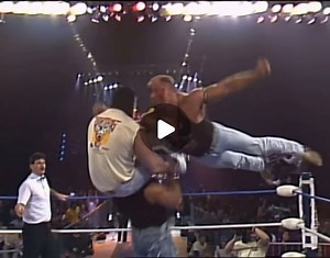 An OG Wrestling IG account on Instagram: "The Road Warriors vs The Skyscrapers (Mean Mark Callous and the Masked Sky Scraper played by Mike Enos) in a street fight. LOD steamrolled over the Skyscrapers before brawling with Doom (Ron Simmons and Butch Reed). The Road Warriors and Doom were such heavy hitting tag-teams. You don’t see teams like this anymore. WCW Wrestle War February 25, 1990"