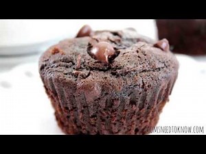 Double Chocolate Zucchini Muffins