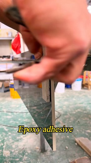 Seamless 45° Miter Joint. #marbleadhesive #ceramicsink #countertops #tile #للبورسلين #المغاسل | CUALI Adhesive Manufacturer