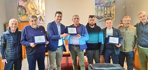 Ospite a Furci il campione Olimpico di Mosca 1980 Patrizio Oliva. Il saluto del sindaco Francilia