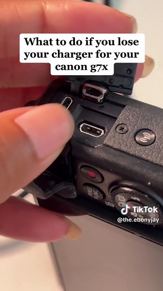 What to do if you lost your charger for canon g7x . Or if you just want another way to charge your camera do this . I might be late but at least i dont have to buy a whole other charger 👌🏽 #canon #canong7xmarkii #canonhacks #canong7xtips #cameracharger