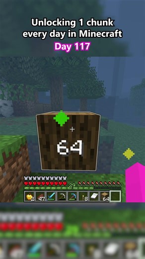 Unlocking 1 chunk every day in Minecraft | Day 117