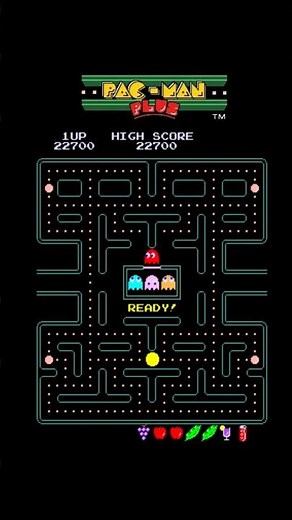 Pac-Man Plus – 07 Classic Arcade Gameplay#shorts