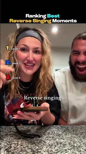 BEST "Reverse Singing Challenge" Moments #singing #reversesinging #shorts