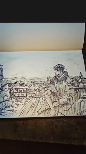 Sketching Levi with a scenery