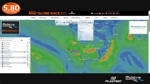 Back in the Trades! woop woop McIntyre MGR Tracker update Q&A Entrant update 31/12/25 | Mini Globe Race