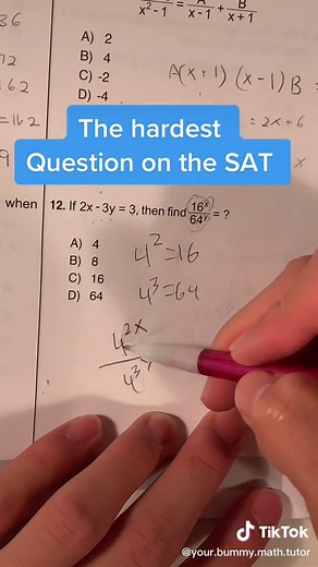 Know your exponents. #sat #math #tiktokmath #yourbummymathtutor #SoundcoreGoForGold #caryhan #act #school #learnontiktok #mathhack