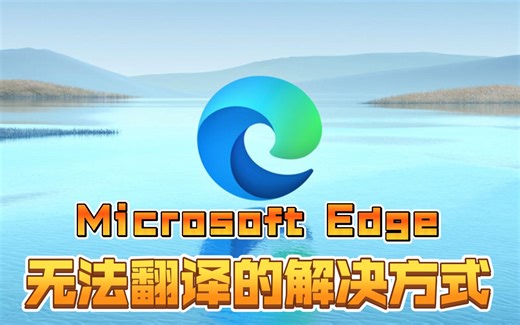 Microsoft Edge无法翻译的解决方式
