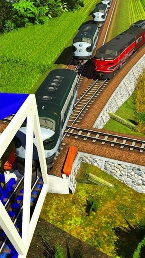 Kereta Api - Persimpangan Kereta Api Bagus #train #keretaapi #simulator