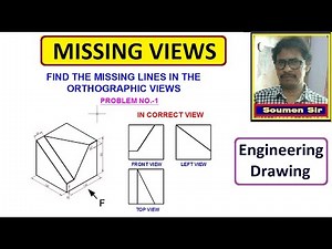 Missing Views in Orthographic Drawing (Problem 1)