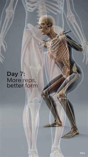 Doing squats for 7 days #viral #usa #usashorts #skeleton #trending #shorts #usavideo #yt #exercise