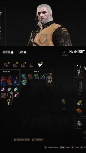 Game Interface Breakdown Inventory, Skills, and Quests Overview