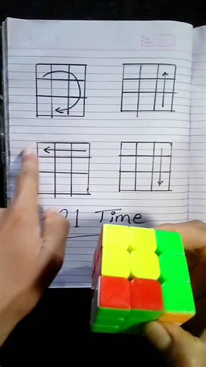 3x3 Rubik's cube solve with easy trick🔥🤩 #shorts