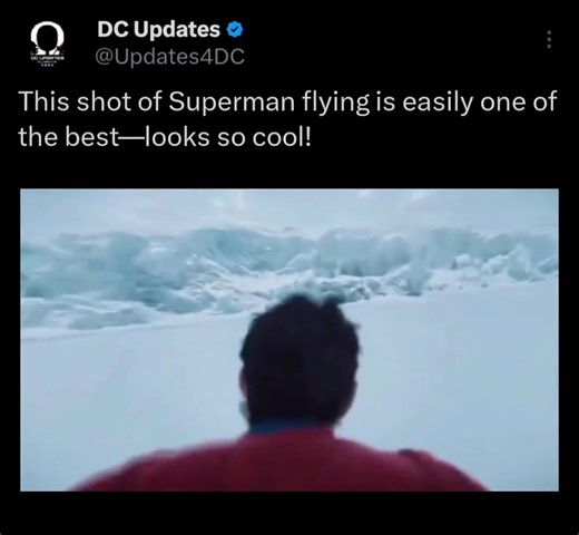 I’m not calling it the best ever, but there’s a calmness in this shot of Superman flying—it’s definitely one of the coolest. #Superman #DCStudios #DCU | DC Updates