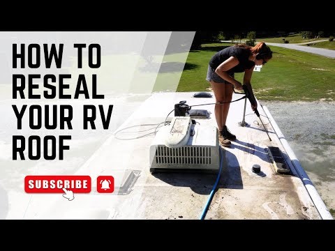 How to Reseal your RV Roof with the RV Roof Man products!