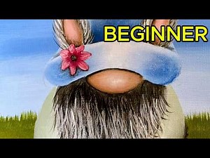 Beginner Friendly Acrylic Painting - Easter Gnome