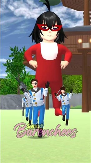 Baby Celine jadi Baby Titan selamatkan Mio dari tentara jahat #sakuraschoolsimulator #sakura #shorts