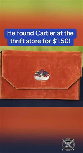 This man was digging through the shelves of his local thrift store when he came across this clutch purse. It was well made and had a cute clasp on the front that looked like a fruit bowl. He paid $1.50 for it. Later, he took it to The Roadshow and guess how much it was worth??
