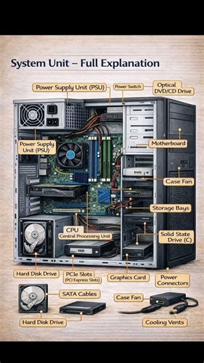 Computer System Information #smartwayforacademic #computereducation #computer #computertips #shorts