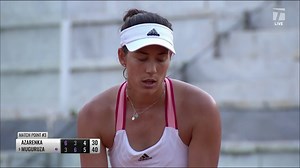 Muguruza ends Azarenka's run to set Rome semifinal showdown with Halep