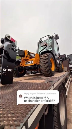 Which Is Better? Telehandler or Forklift 🏋️ #faq #telehandler