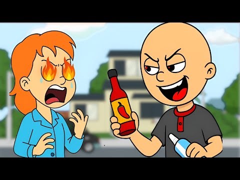 Classic Caillou Puts Hot Sauce in Rosie's Toothpaste | WORST PRANK YET