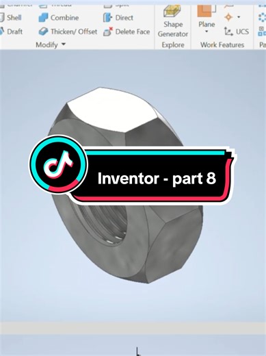 Autodesk Inventor - part 8 #inventor #mesin #M #gambarteknik #gambarteknikmesin #teknikgambarpencil #teknikmesinindonesia #teknikmesinindonesia #teknikmesinstrong🛠🔩 #Teknikmesin #teknik #TikTokAwardsID #inventor#gambarteknik