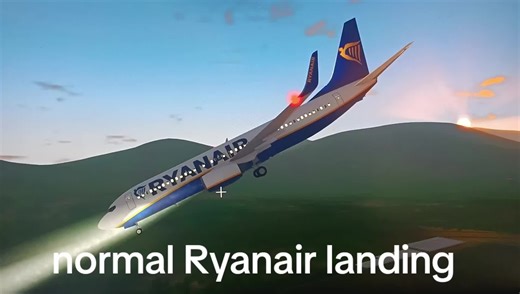 Normal Ryanair Landing Experience on B737-800
