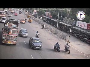 Miserable driving skills of car driver hurts Bikers || Road Safety || Cyberabad Traffic Police